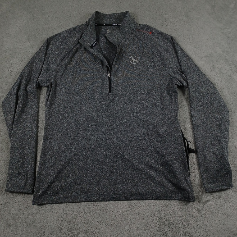 Polar Seal Sweater Womens XL‎ Gray Heated USB Adventure Comfort 1/2 Zip
